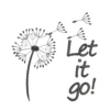 Let it go embroidery design - dandelion embroidery pattern