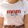 Mom life embroidery design