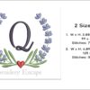 Letter Q embroidery design