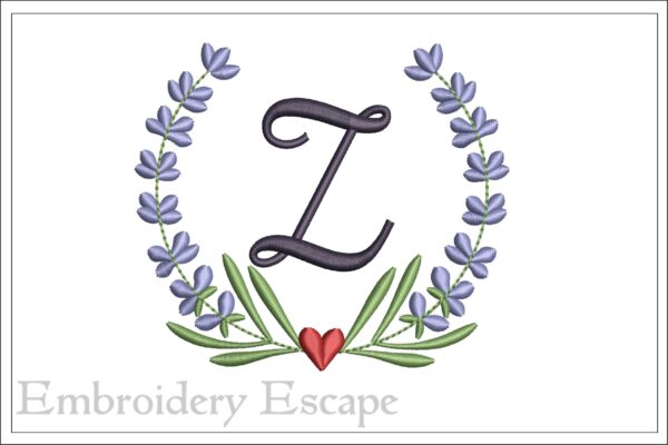 Letter Z embroidery design