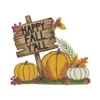 Happy Fall Y'all embroidery design - Autumn embroidery pattern - pumpkin embroidery design 1