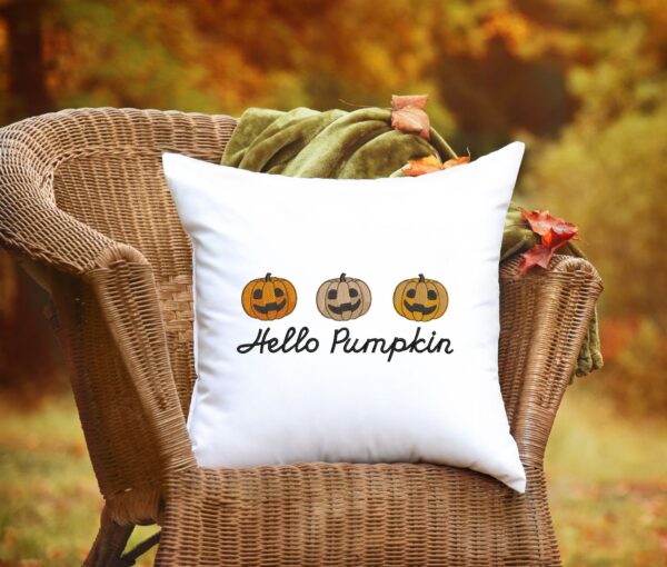 Hello pumpkin embroidery design