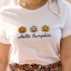 Hello pumpkin embroidery design