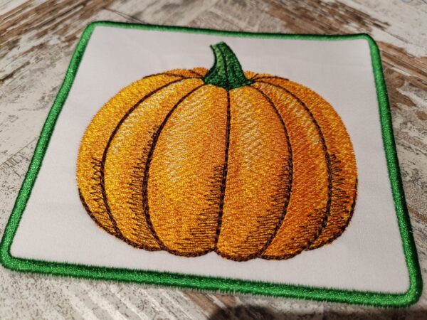 Pumpkin embroidery design