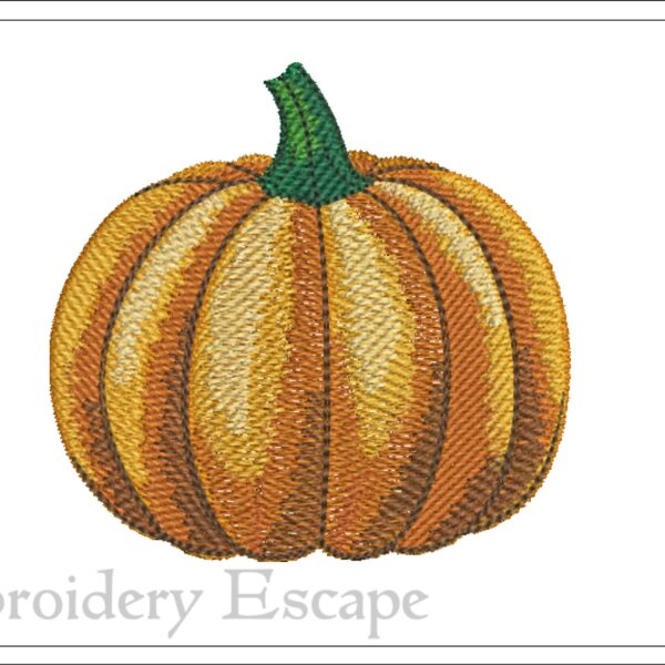 Pumpkin embroidery design