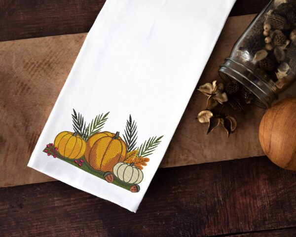 Pumpkin Fall embroidery design