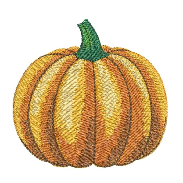 Pumpkin embroidery design 4 - Autumn embroidery pattern - Fall embroidery 1