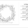 Wreath sketch embroidery design