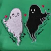 Black and white ghost embroidery design 4 - Halloween embroidery pattern 1