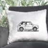 Fiat 126p sketch embroidery design