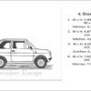 Fiat 126p sketch embroidery design