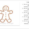 Gingerbread cookie man embroidery design