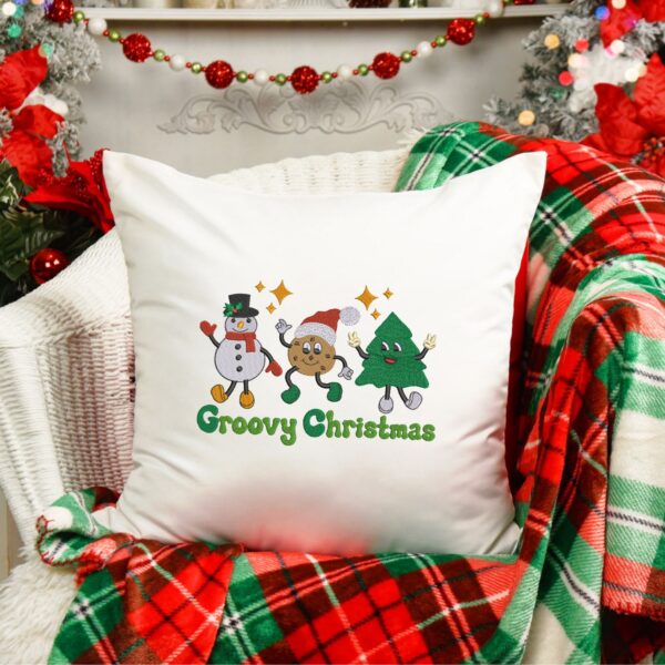 Groovy Christmas embroidery design