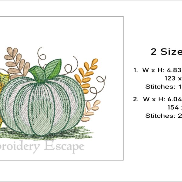 Pumpkin 8 embroidery design