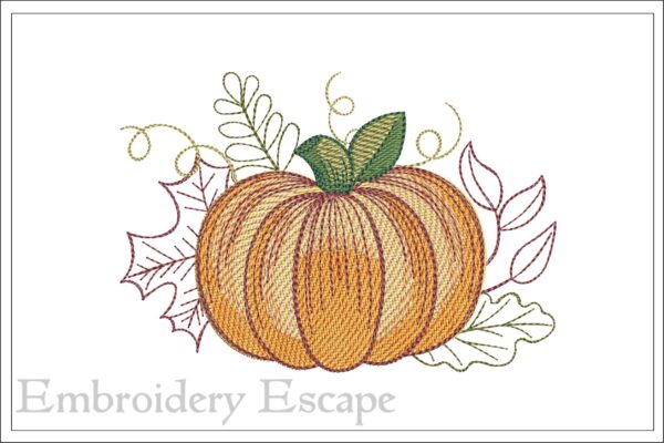 Pumpkin 9 embroidery design