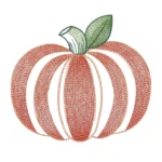 Pumpkin Embroidery Design - Autumn Embroidery Pattern