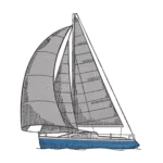 Sailboat Embroidery Design - Sea Life Embroidery