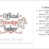 Cookie baker embroidery design