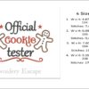 Cookie tester embroidery design