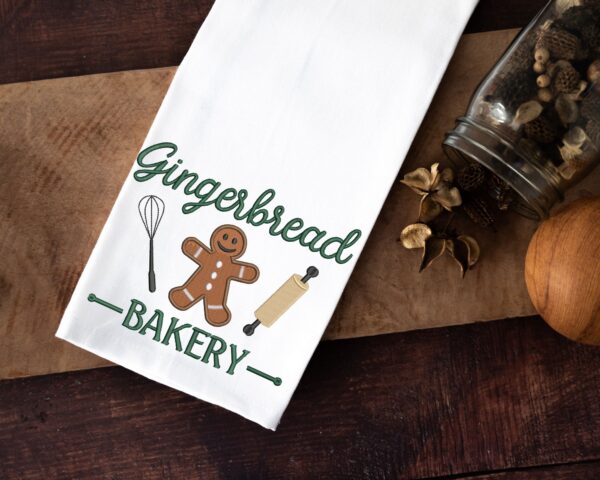 Gingerbread bakery embroidery