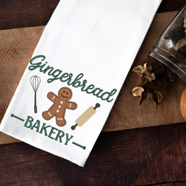 Gingerbread bakery embroidery