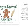 Gingerbread bakery embroidery