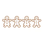 Gingerbread Cookies Embroidery Design - Gingerbread Couple