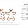 Gingerbread couple embroidery design