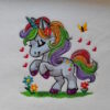 Unicorn embroidery design