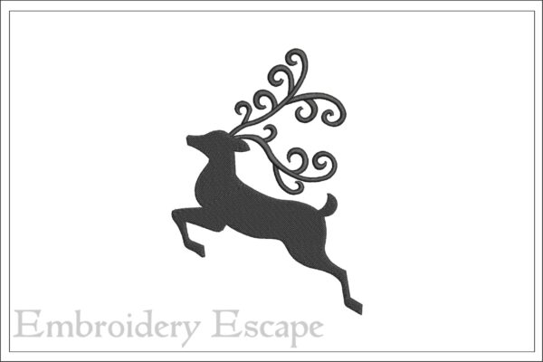 Reindeer Embroidery Design