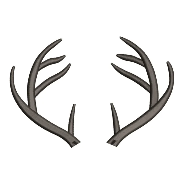 Antlers embroidery design- hunting embroidery- simple animal embroidery pattern