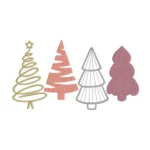 Christmas Trees Embroidery Design 8 - Machine Embroidery