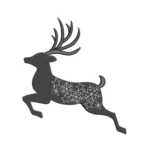 Deer Embroidery Design 2 - Winter Embroidery Design