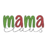Mama Claus Embroidery Design
