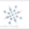 Snowflake embroidery design