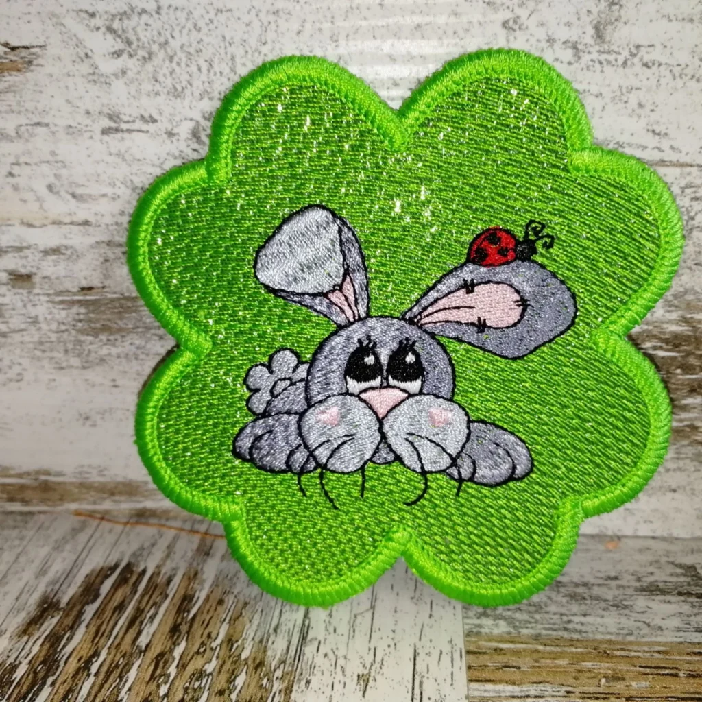 Cute bunny embroidery design- patch embroidery