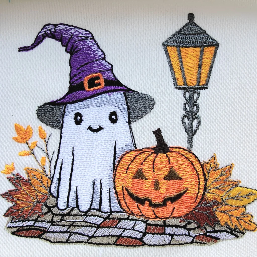 Ghost embroidery design - Halloween embroidery pattern