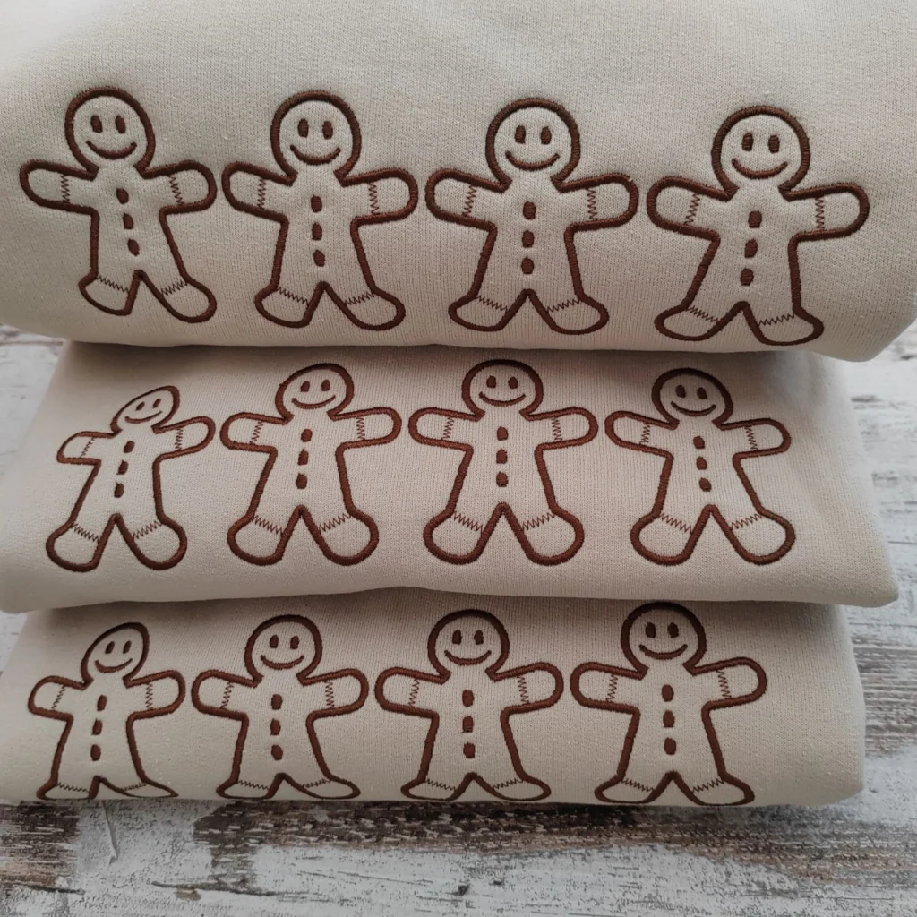 Gingerbread embroidery design