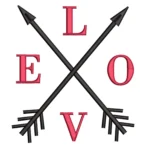 Love Embroidery Design 6 - Love & Arrows Embroidery Pattern