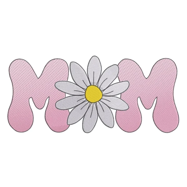 Mom embroidery design - daisy embroidery pattern