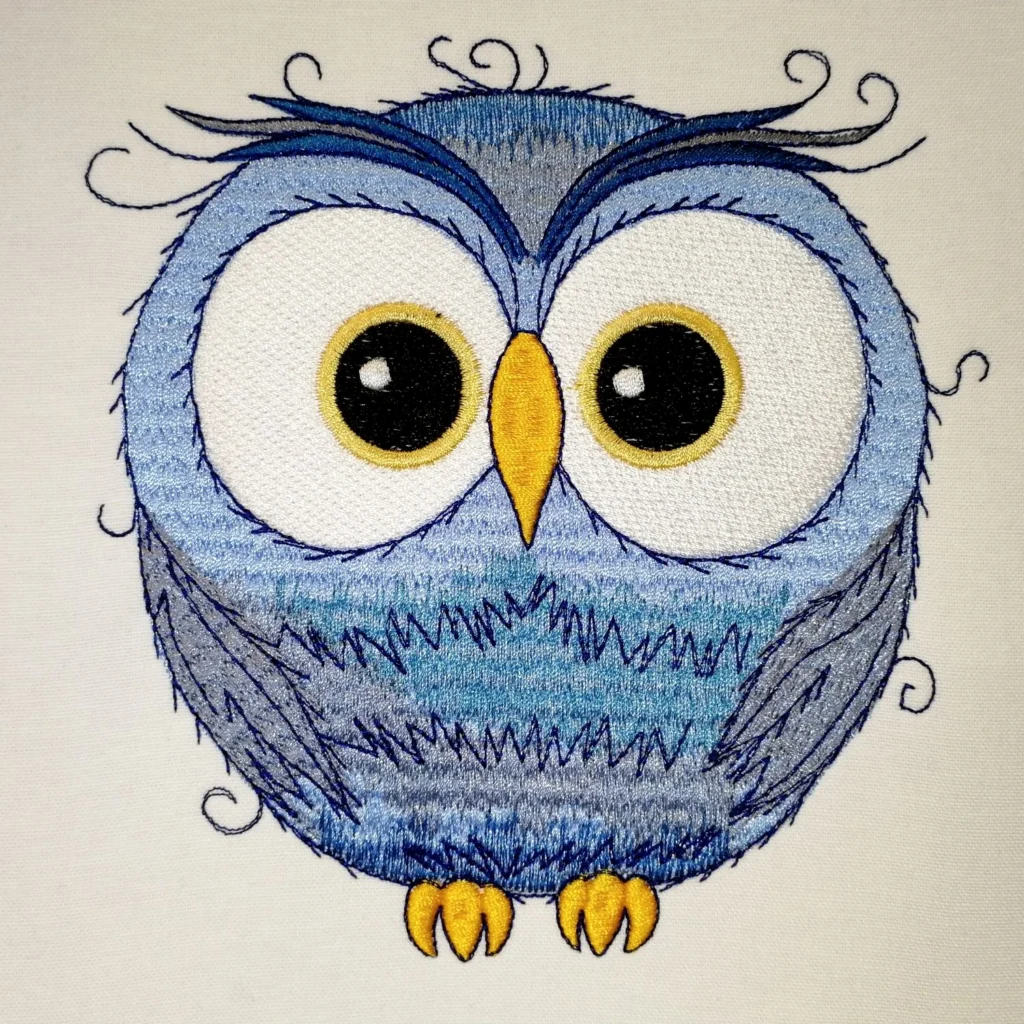 Owl embroidery design