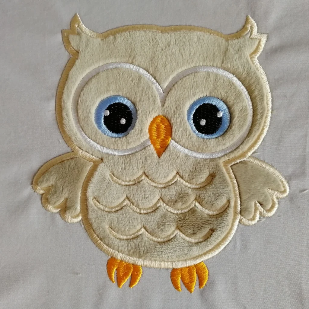 Owl embroidery design - applique embroidery pattern