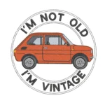 I'm Not Old I'm Vintage Embroidery Design