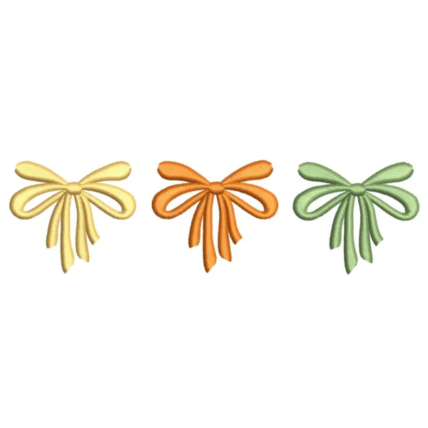 Bow - Autumn embroidery design