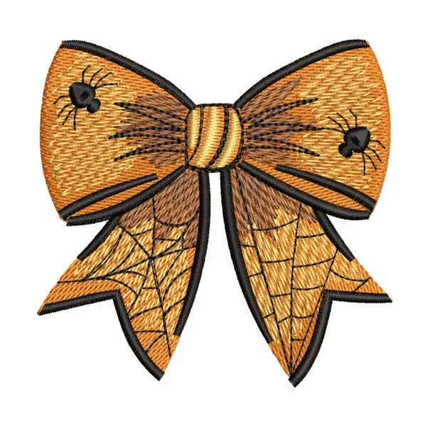 Bow Embroidery Design 5 - Halloween Embroidery Pattern