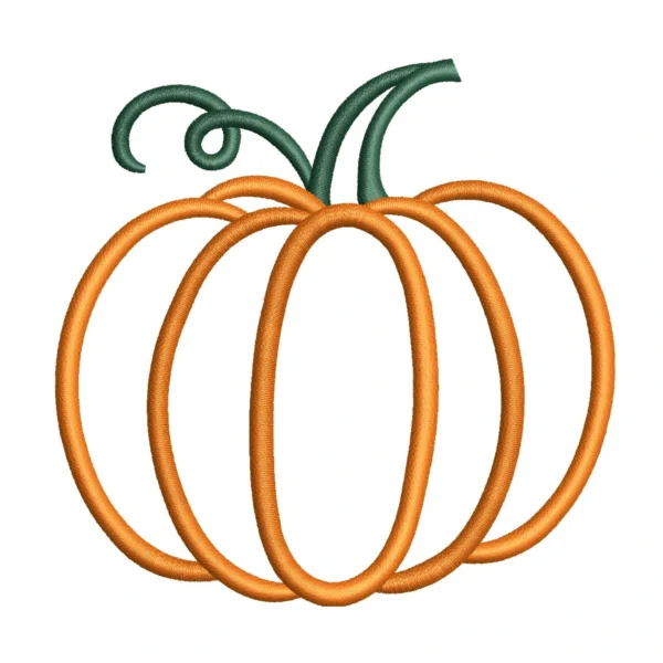 Pumpkin Embroidery Design - Autumn Embroidery Pattern