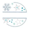 Christmas embroidery pattern - snowflakes name frame pattern Christmas embroidery pattern - snowflakes name frame pattern