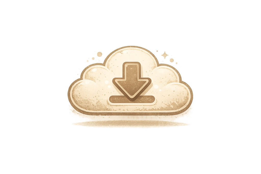 Instant digital download icon