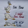 Silly goose embroidery design