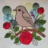 Rose garden embroidery design - nature embroidery pattern 1 Rose garden embroidery design - nature embroidery pattern 1